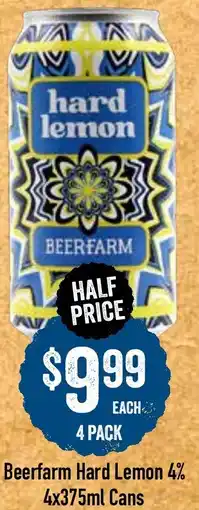 Spudshed Beerfarm Hard Lemon 4% offer