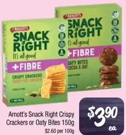 Farmer Jack's Snack Right Crispy Crackers or Oaty Bites offer
