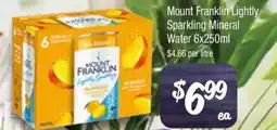Farmer Jack's Lightly Sparkling Mineral Water offer