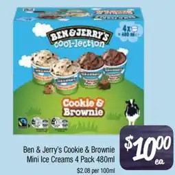 Farmer Jack's Cookie & Brownie Mini Ice Creams offer
