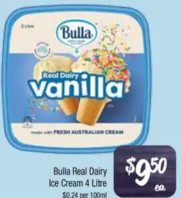 Farmer Jack's Bulla Real Dairy Ice Cream offer