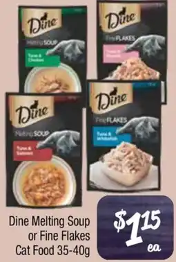Farmer Jack's Dine Melting Soup or Fine Flakes Cat Food offer