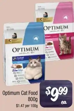 Farmer Jack's Optimum Cat Food offer
