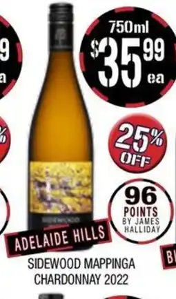 Farmer Jack's Sidewood mappinga chardonnay 2022 offer