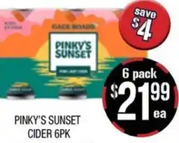 Pinky's sunset cider