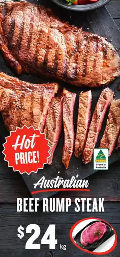 IGA Beef rump steak offer