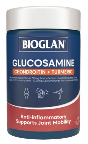 Discount Drug Stores Bioglan glucosamine chondroitin + turmeric 120 tablets offer