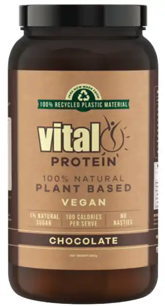 Discount Drug Stores Vital plant protein powder chocolate 500g offer