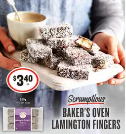 IGA Baker's oven lamington fingers offer