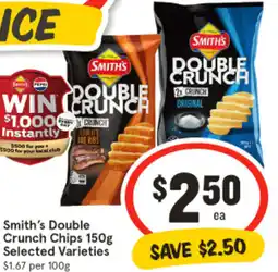 IGA Smith's Double Crunch Chips offer
