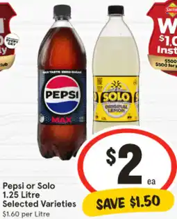 IGA Pepsi or Solo offer