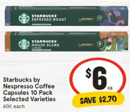 IGA Starbucks by Nespresso Coffee Capsules offer