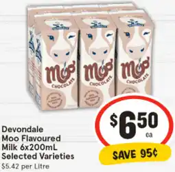 IGA Moo Flavoured Milk offer