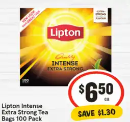 IGA Lipton Intense Extra Strong Tea Bags offer