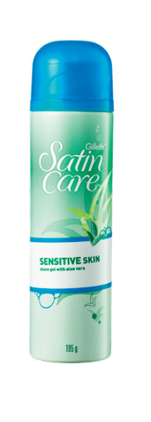 Gillette satin care sensitive shave gel 195g