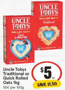 IGA Traditional or Quick Rolled Oats offer