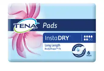 Discount Drug Stores Tena pads instadry long length 6 pack offer