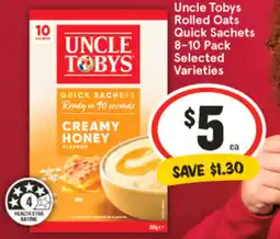 IGA Rolled Oats Quick Sachets offer