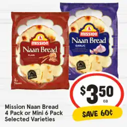 IGA Mission Naan Bread offer