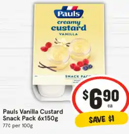 IGA Vanilla Custard Snack offer