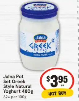 IGA Two BoysPot Set Greek Style Natural Yoghurt offer