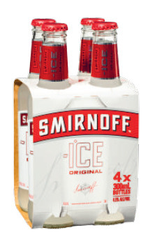Smirnoff ice red bottles 4x300ml