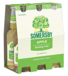 Liquorland Somersby apple cider bottles 6x330ml offer