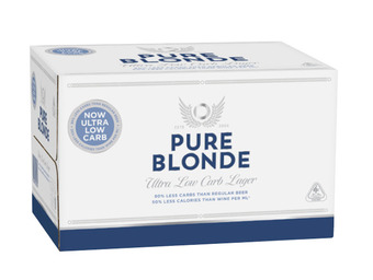 Pure blonde bottles 355ml