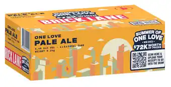 Vintage Cellars Brick lane one love pale ale cans 355ml offer