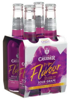 Liquorland Vodka cruiser sour grape 275ml offer
