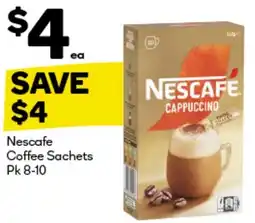 BIG W Coffee sachets offer