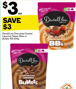 BIG W Darrell lea chocolate coated offer