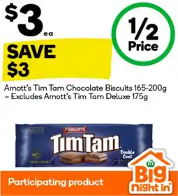 BIG W Arnott's tim tam chocolate biscuits offer