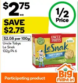 Uncle tobys le snak