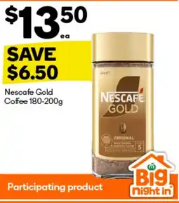 BIG W Nescafe gold coffee offer