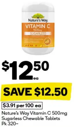 BIG W Nature's way vitamin c offer