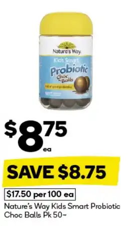 BIG W Nature's way kids smart probiotic choc balls offer