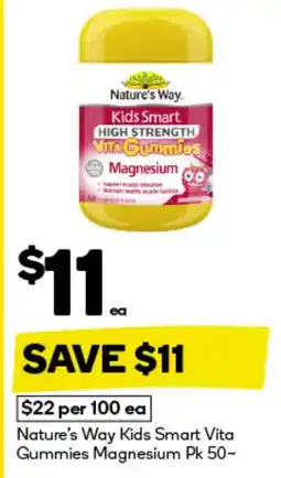 BIG W Nature's way kids smart vita gummies magnesium offer