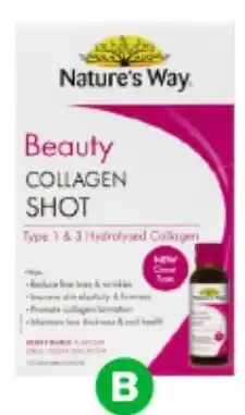 BIG W Nature's way beauty collagen shots offer