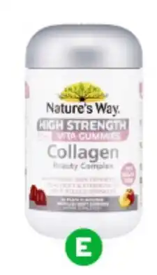 BIG W Nature's way high strength adult vita gummies collagen beauty complex offer