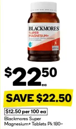 BIG W Blackmores super magnesium+ tablets offer