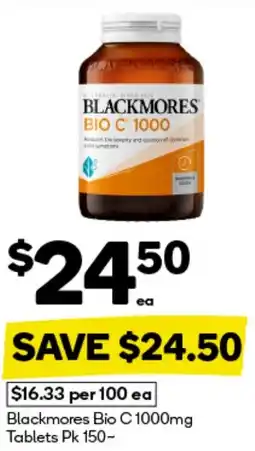 BIG W Blackmores bio c 1000mg tablets offer
