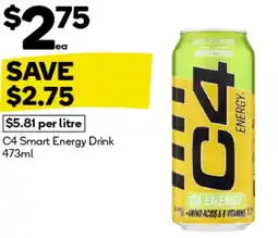 BIG W C4 smart energy drink offer