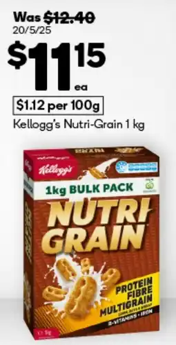 BIG W Kellogg's nutri-grain offer