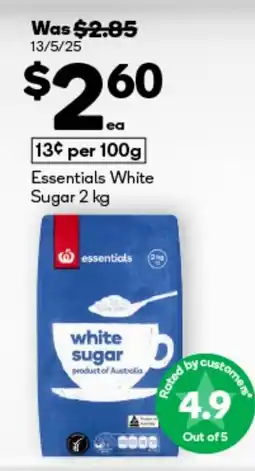 BIG W Essentials white sugar offer