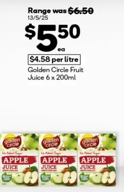 Golden circle fruit juice