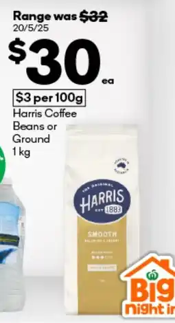 BIG W Harris coffee beans or ground offer