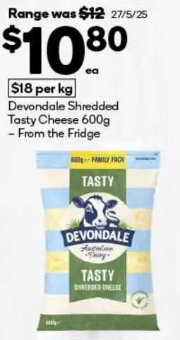 BIG W Devondale shredded tasty cheese offer