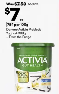 BIG W Danone activia probiotic yoghurt offer