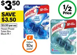 Harpic power toilet rim block